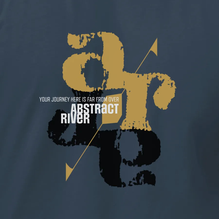 AR ShadowFall - Typographic tee | Solid Indigo | by AbstractRiver. Different by design, stand out from the crowd.