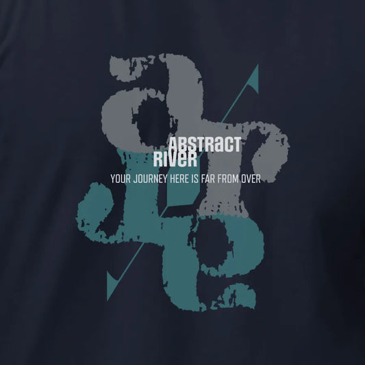 AR ShadowFall - Typographic tee | Solid Midnight Navy | by AbstractRiver. Different by design, stand out from the crowd.