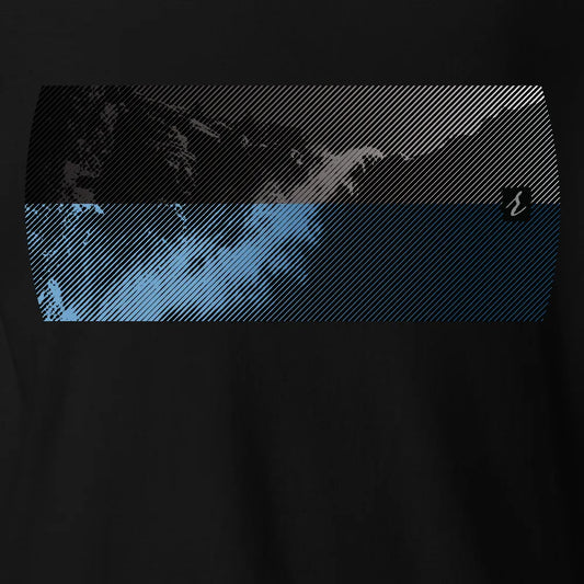 Mountain2Ocean T-shirt | Black | by AbstractRiver. Perfect for getting off-grid and everyday comfort