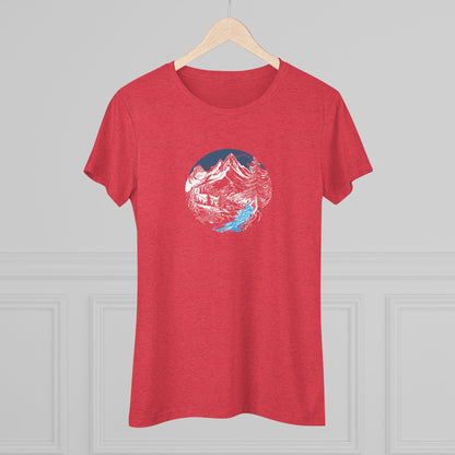 AbstractMountain – Women’s fitted tee