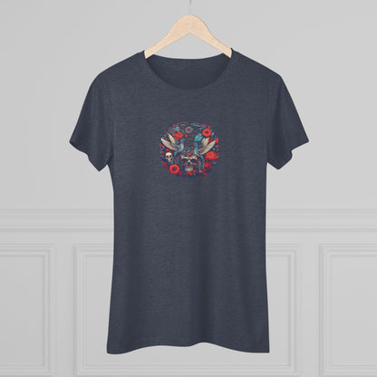 FloralSkull – Women’s graphic tee