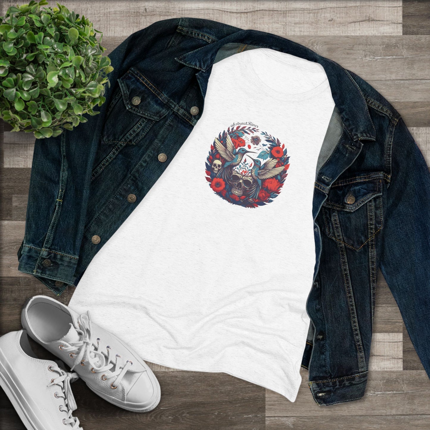 FloralSkull – Women’s graphic tee