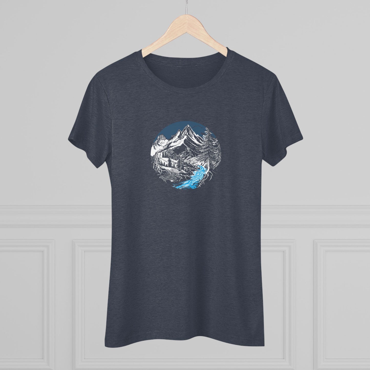 AbstractMountain – Women’s fitted tee