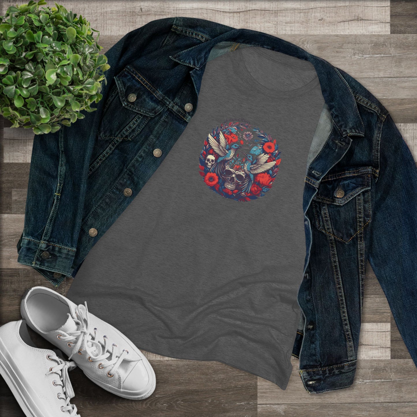 FloralSkull – Women’s graphic tee