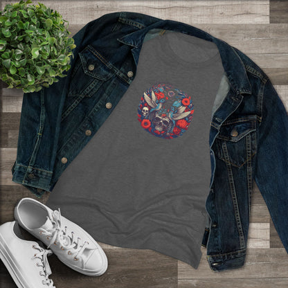 FloralSkull – Women’s graphic tee