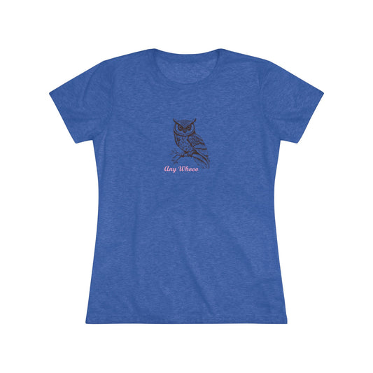 AnyWhooo – Women’s fitted tee