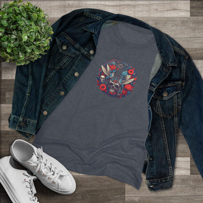 FloralSkull – Women’s graphic tee