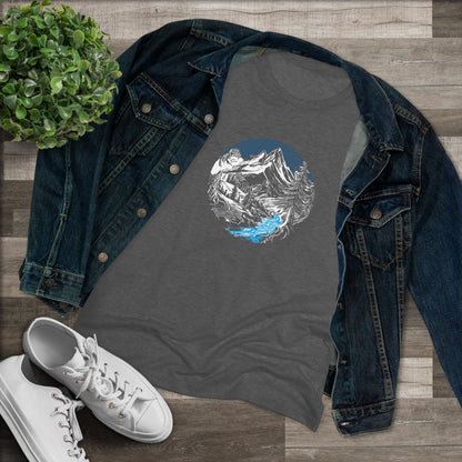 AbstractMountain – Women’s fitted tee