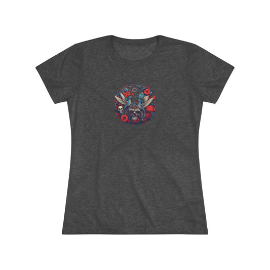 FloralSkull – Women’s graphic tee
