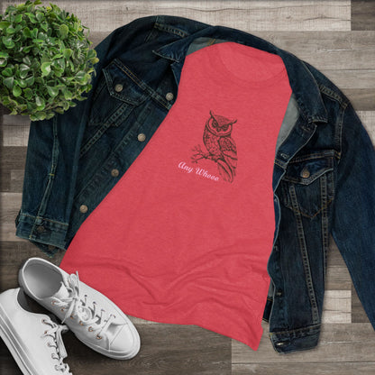 AnyWhooo – Women’s fitted tee