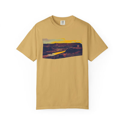 RiverRise - Canyonlands National Park T-shirt | Mustard | by AbstractRiver. Perfect for weekend warriors, campers, Colorado River rafters and seeking serenity