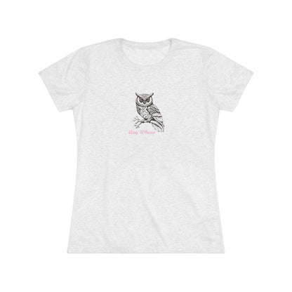 AnyWhooo – Women’s fitted tee