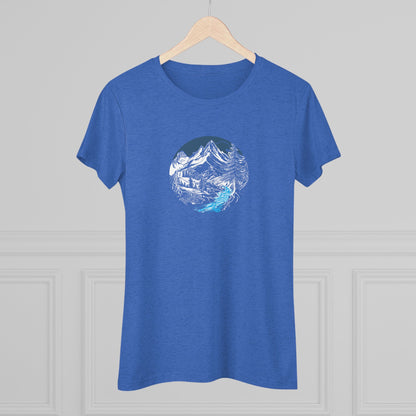 AbstractMountain – Women’s fitted tee