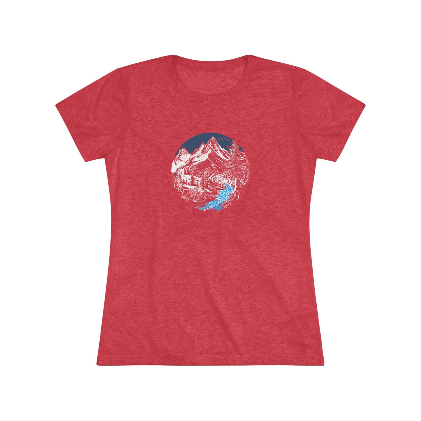 AbstractMountain – Women’s fitted tee