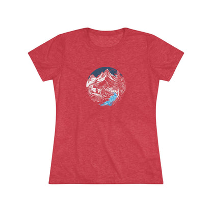 AbstractMountain – Women’s fitted tee