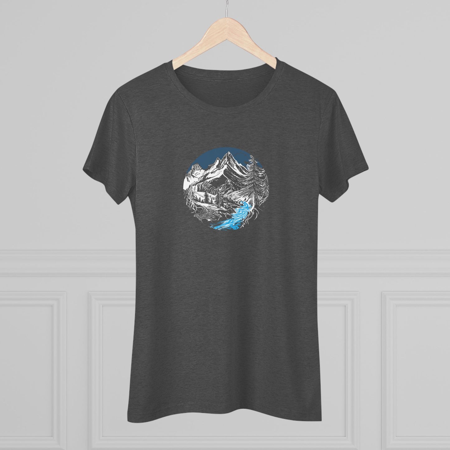 AbstractMountain – Women’s fitted tee