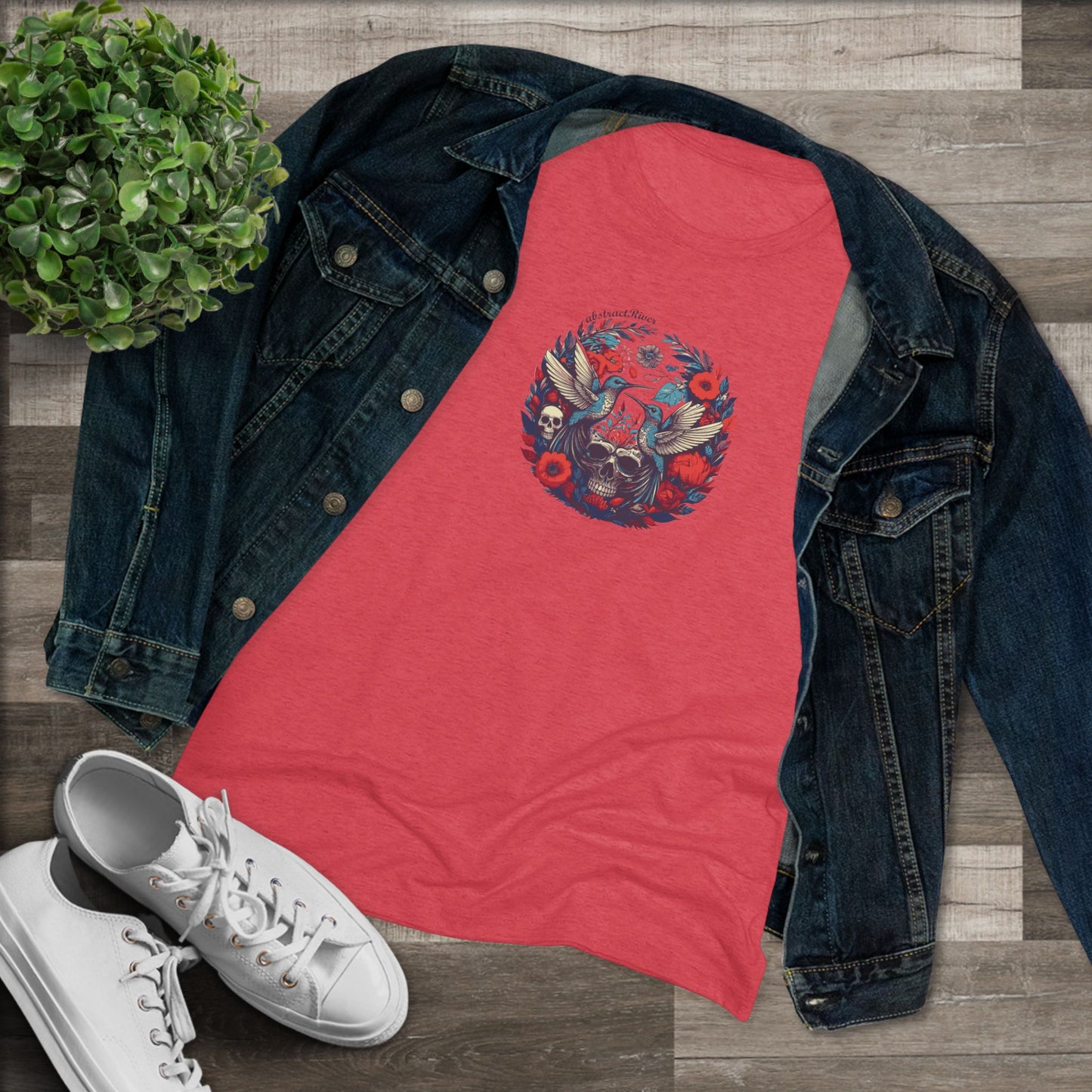 FloralSkull – Women’s graphic tee