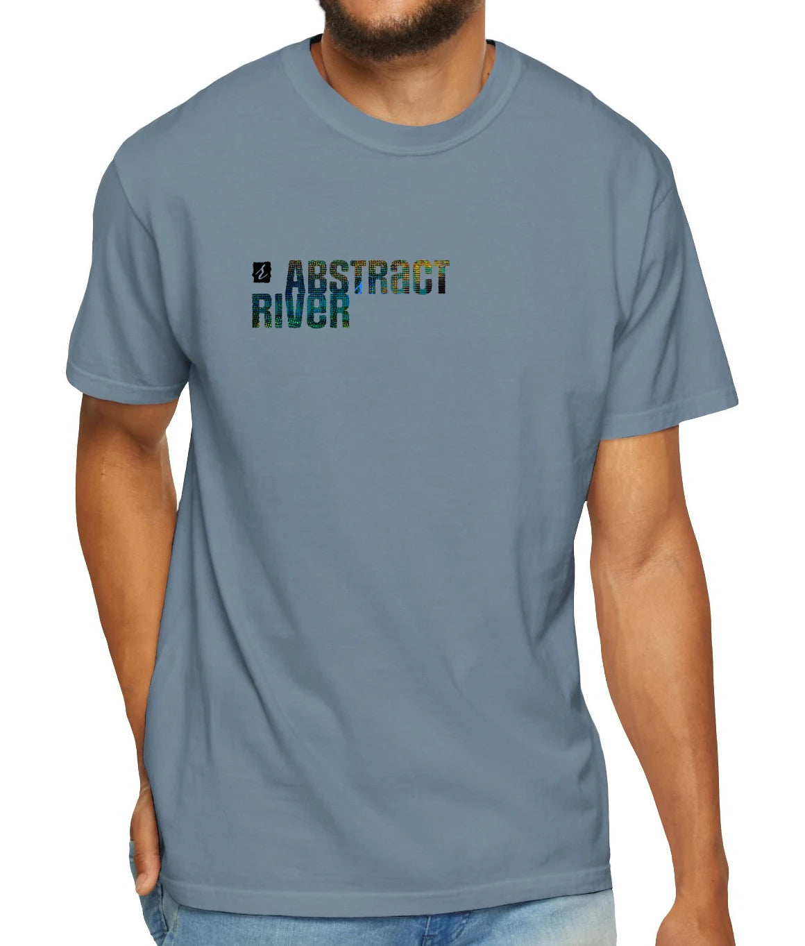 AbstractRiver Typographic Tee | Ice Blue | by AbstractRiver. Find your edge, break away from the crowd. Different by design.