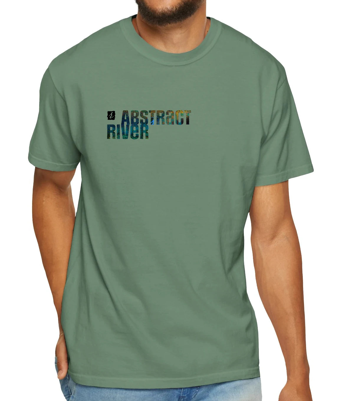 AbstractRiver Typographic Tee | Light Green | by AbstractRiver. Find your edge, break away from the crowd. Different by design.