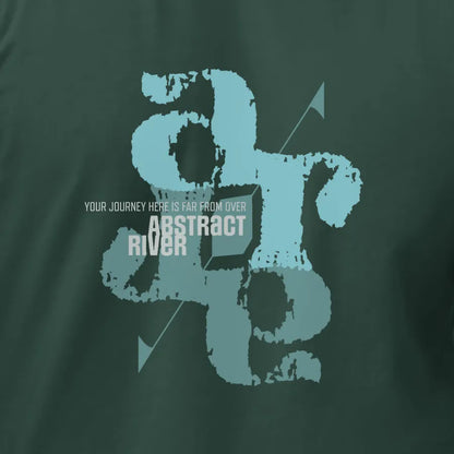AR ShadowFall - Typographic tee | Solid Forest Green | by AbstractRiver. Different by design, stand out from the crowd.