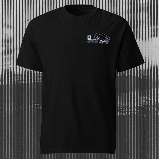 Canyonlands 4WD T-shirt | Black | by AbstractRiver. Perfect for backcountry wheelers, desert trail riders hikers and redrock explorers