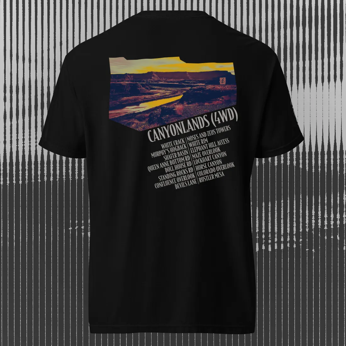 Canyonlands 4WD T-shirt | Black | by AbstractRiver. Perfect for needles district adventures and 4x4 extreme off-roaders