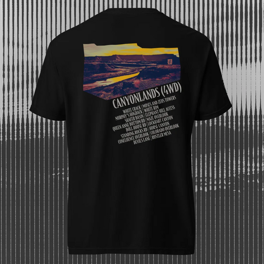 Canyonlands 4WD T-shirt | Black | by AbstractRiver. Perfect for needles district adventures and 4x4 extreme off-roaders