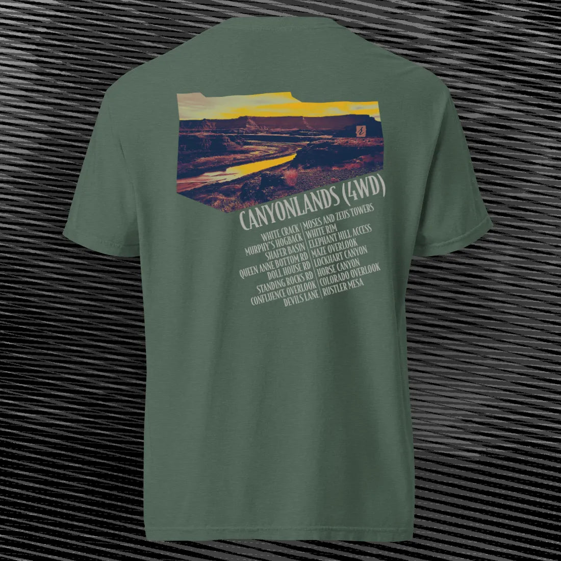 Canyonlands 4WD T-shirt | Blue Spruce | by AbstractRiver. Perfect for canyon runners and mountain bikers
