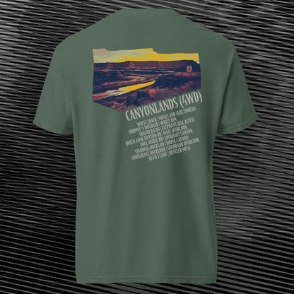 Canyonlands 4WD T-shirt | Blue Spruce | by AbstractRiver. Perfect for canyon runners and mountain bikers