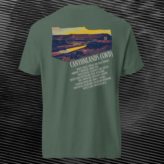 Canyonlands 4WD T-shirt | Blue Spruce | by AbstractRiver. Perfect for canyon runners and mountain bikers