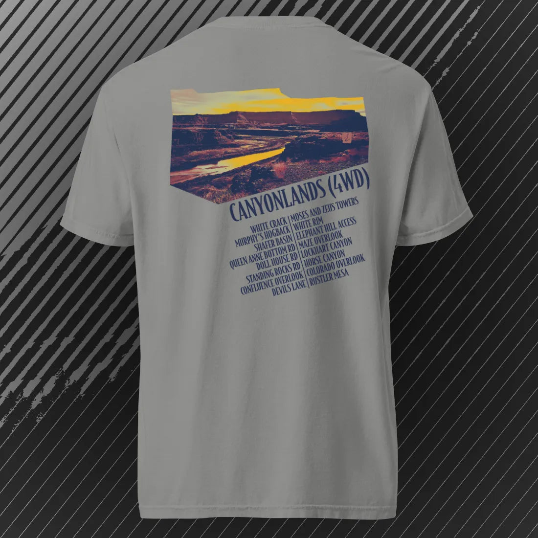 Canyonlands 4WD T-shirt | Grey | by AbstractRiver. Perfect for 4x4 extreme off-roaders and rock crawlers