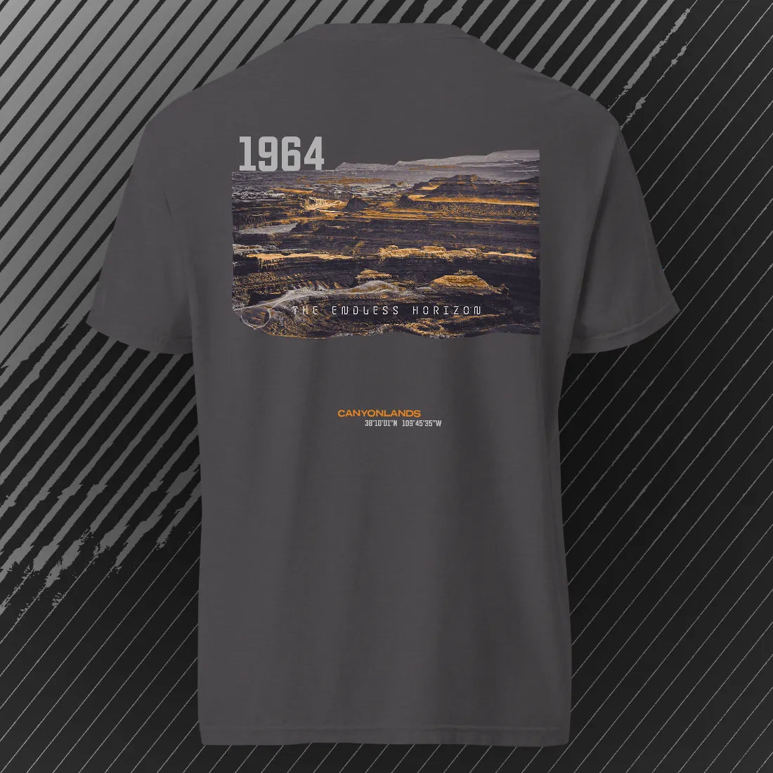Canyonlands Endless Horizon T-shirt | Graphite | by AbstractRiver. Perfect for weekend warriors and wilderness seekers