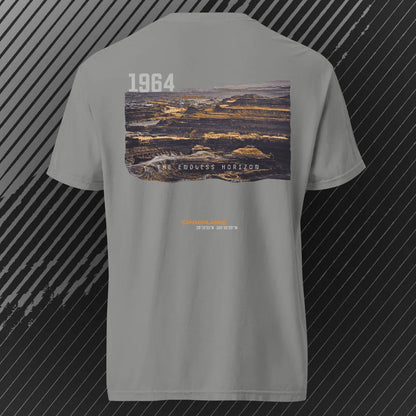 Canyonlands Endless Horizon T-shirt | Grey | by AbstractRiver. Perfect for desert explorers, rock climbers and white-water rafting and kayaking through the canyons