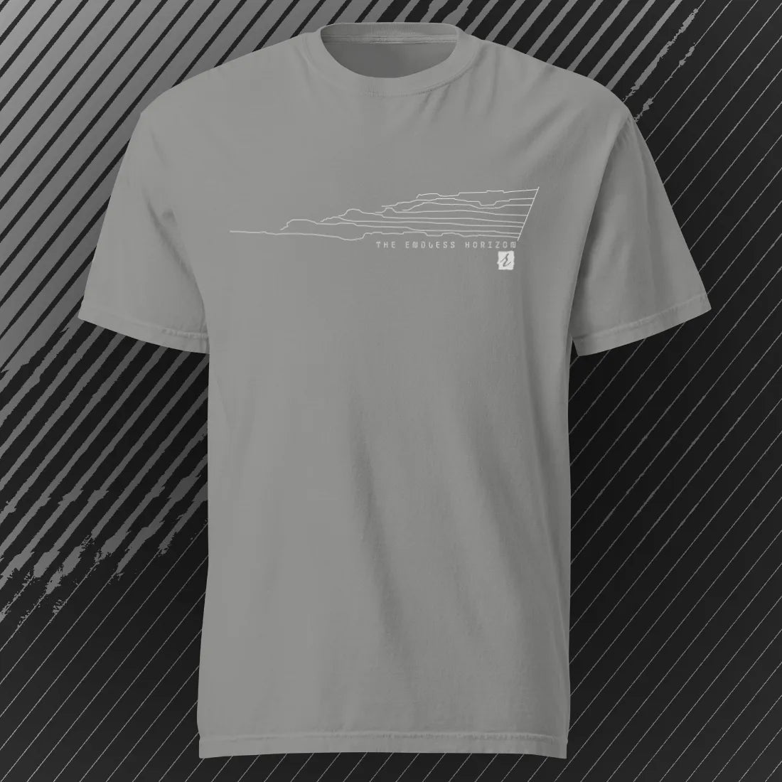 Canyonlands Endless Horizon T-shirt | Grey | by AbstractRiver. Perfect for seeking serenity, redrock skylines and rock climbers