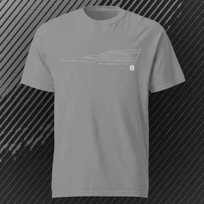 Canyonlands Endless Horizon T-shirt | Grey | by AbstractRiver. Perfect for seeking serenity, redrock skylines and rock climbers
