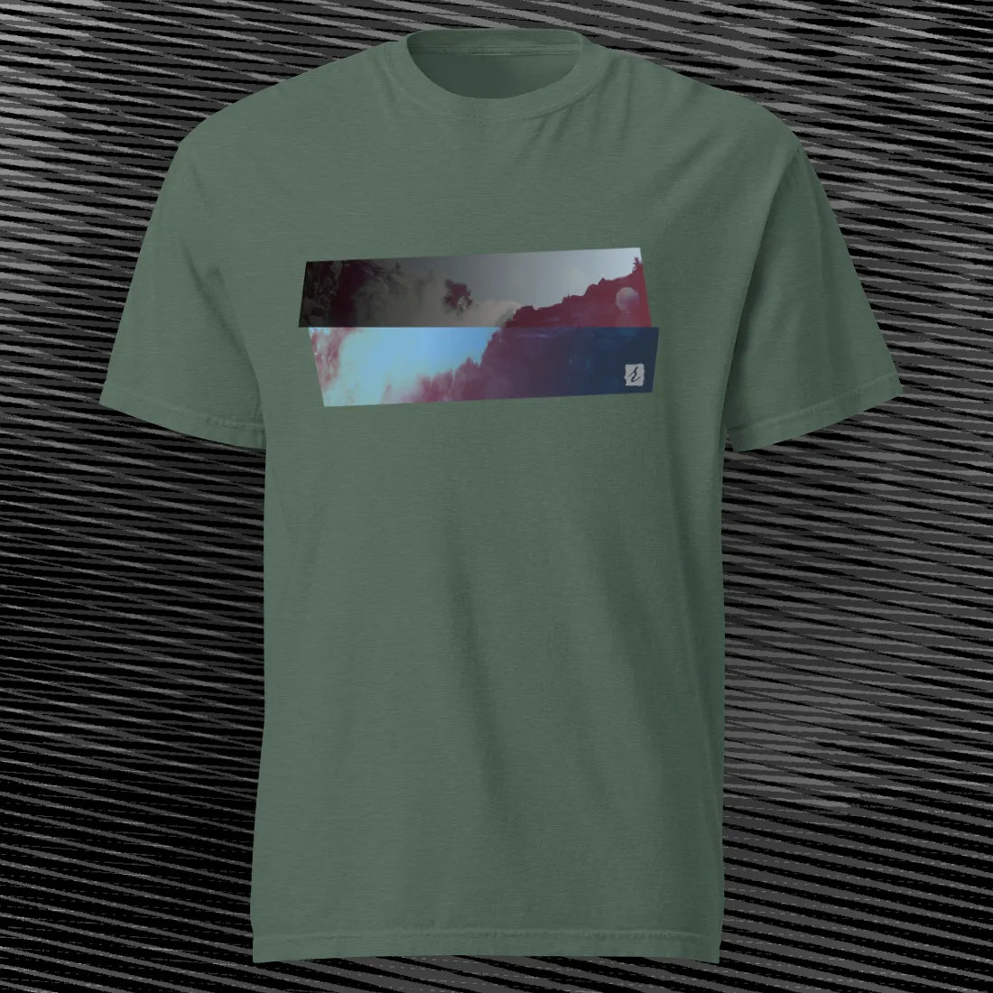 DirectionNorth AbstractRiver T-shirt | Blue Spruce | by AbstractRiver. Perfect for rock climbing, hiking, exploring the elements and finding serenity