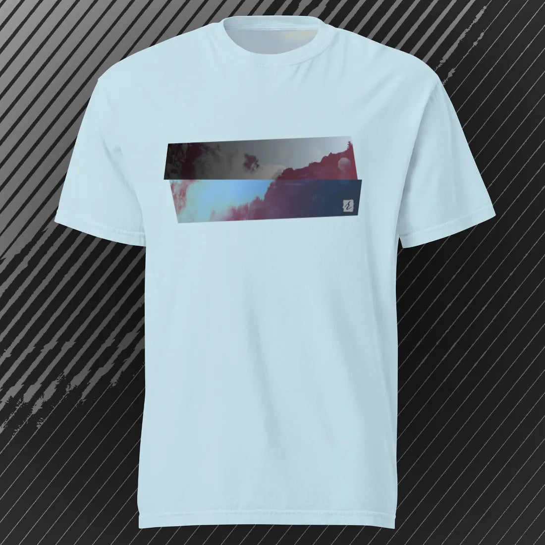 DirectionNorth AbstractRiver T-shirt | Chambray | by AbstractRiver. Perfect for rock climbing and looking cool