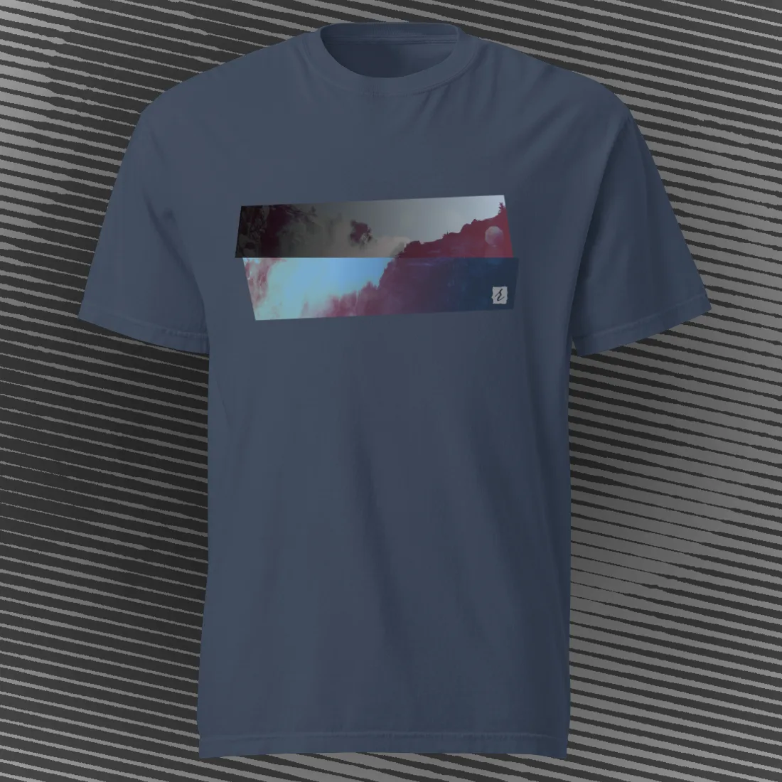 DirectionNorth AbstractRiver T-shirt | Navy | by AbstractRiver. Perfect for going off-grid, rock climbing and hiking