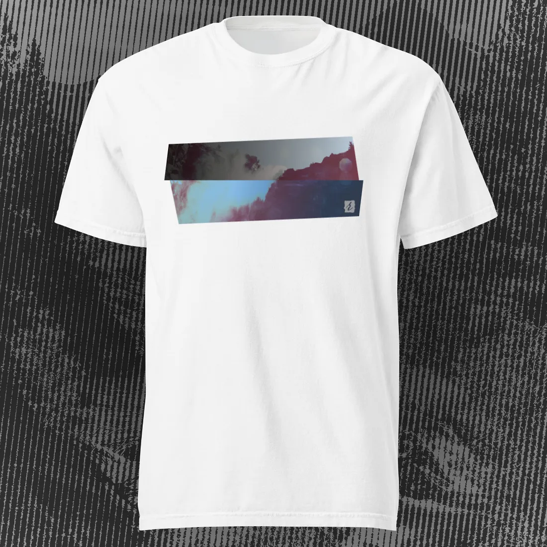DirectionNorth AbstractRiver T-shirt | White | by AbstractRiver. Perfect for hiking, camping and everyday comfort