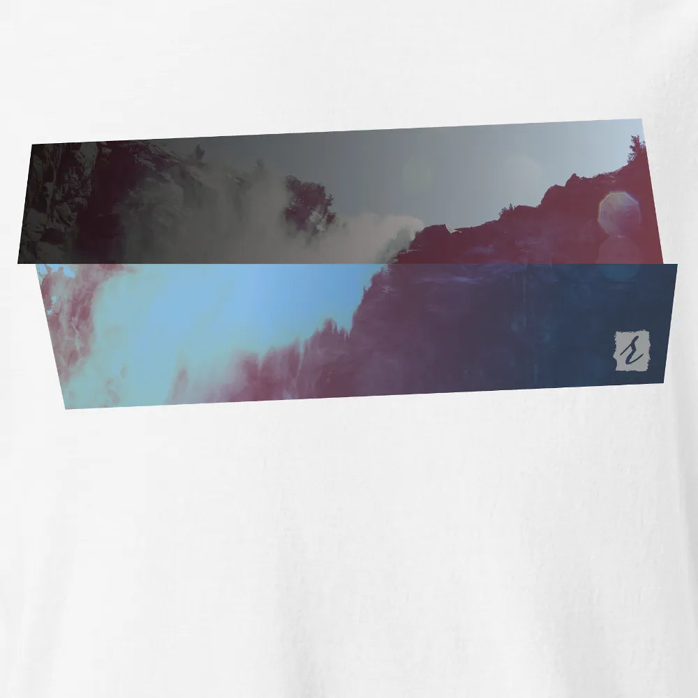 DirectionNorth AbstractRiver T-shirt | White | by AbstractRiver. Perfect for exploring the elements, looking cool, going off-grid and rock climbing