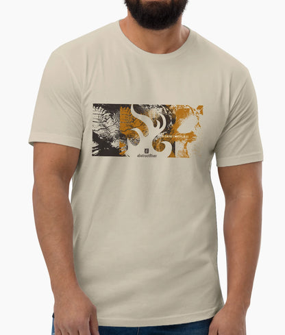 GlowingEmbers - short sleeve tee | Solid Cream | by AbstractRiver. Different by design. Stand out from the crowds with compelling unique style.