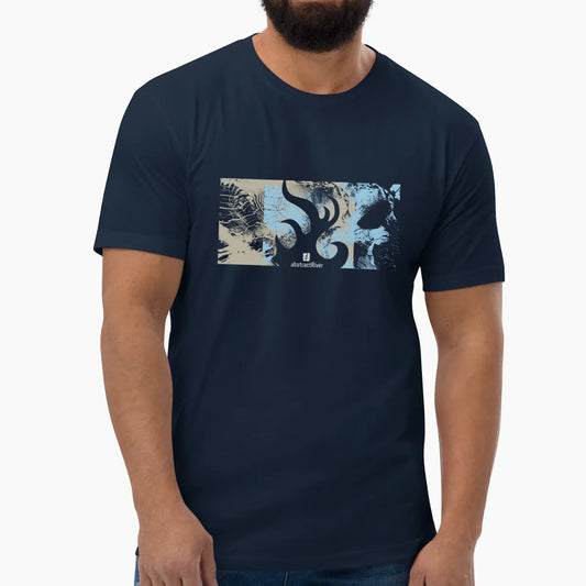 GlowingEmbers - short sleeve tee | Solid Midnight Navy | by AbstractRiver. Different by design. Stand out from the crowds with compelling unique style.
