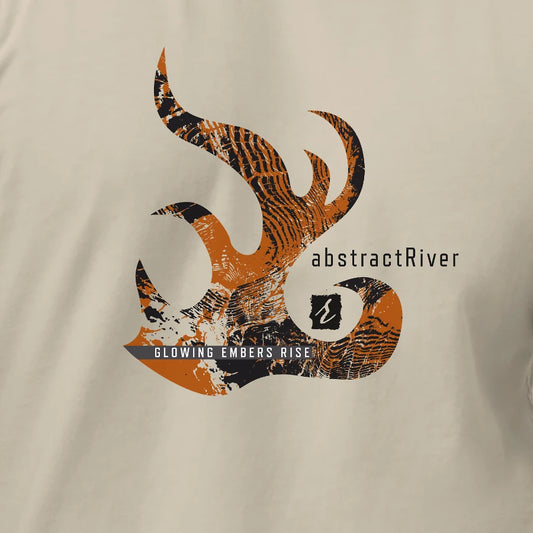 EmbersRise T-shirt | Cream | by AbstractRiver. Perfect for adventure seekers, nature lovers, hikers and campers