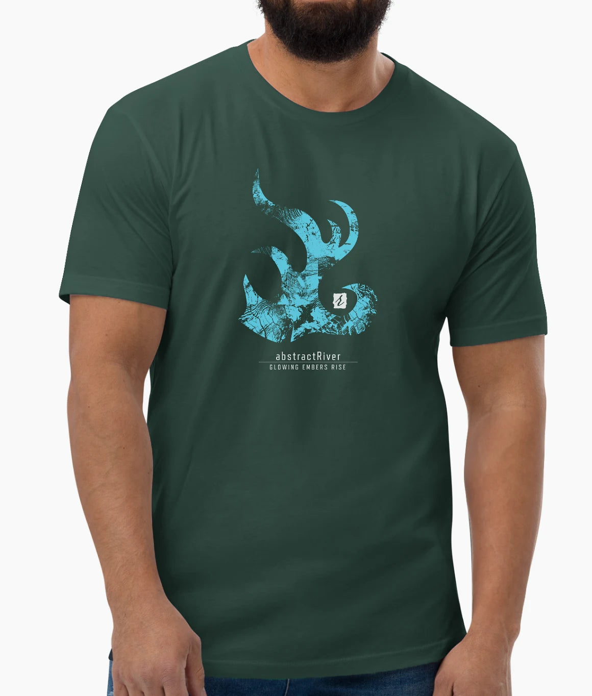 EmbersRise T-shirt | Forest Green | by AbstractRiver. Perfect for adventure seekers, nature lovers, hikers and campers