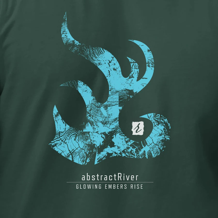 EmbersRise T-shirt | Forest Green | by AbstractRiver. Perfect for adventure seekers, nature lovers, hikers and campers
