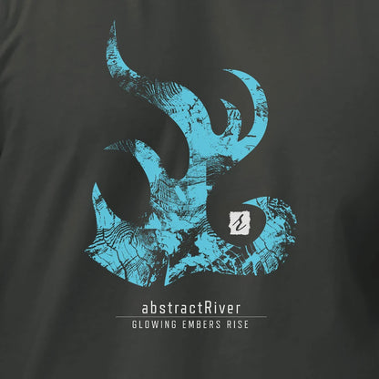 EmbersRise T-shirt | Solid Heavy Metal | by AbstractRiver. Perfect for adventure seekers, nature lovers, hikers and campers