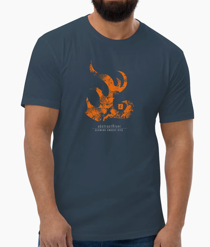 EmbersRise T-shirt | Solid Indigo | by AbstractRiver. Perfect for adventure seekers, nature lovers, hikers and campers
