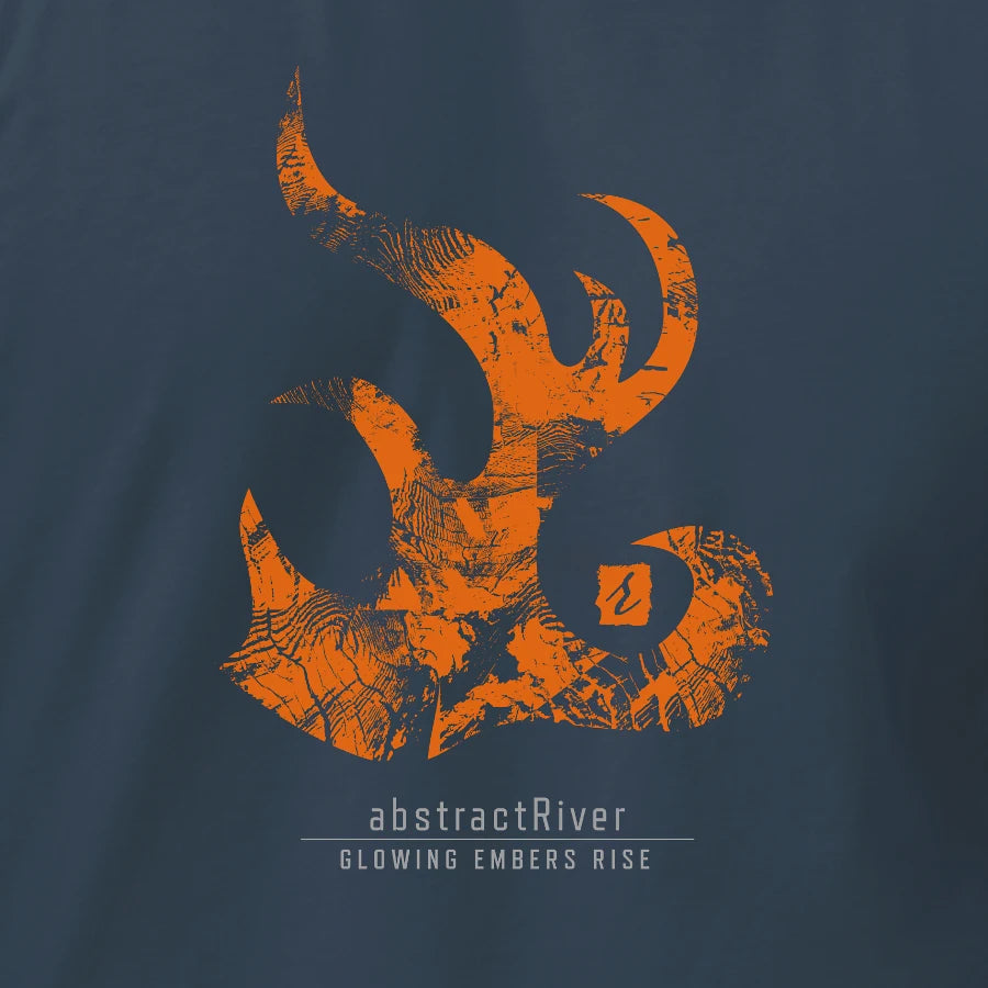 EmbersRise T-shirt | Solid Indigo | by AbstractRiver. Perfect for adventure seekers, nature lovers, hikers and campers