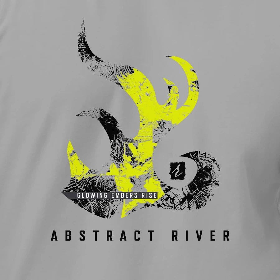EmbersRise T-shirt | Solid Light Grey | by AbstractRiver. Perfect for adventure seekers, nature lovers, hikers and campers