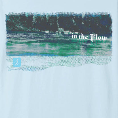 In the Flow – AbstractRiver T-shirt | Chambray | by AbstractRiver. Perfect for kayakers, fly fishing, explorers and wilderness seekers
